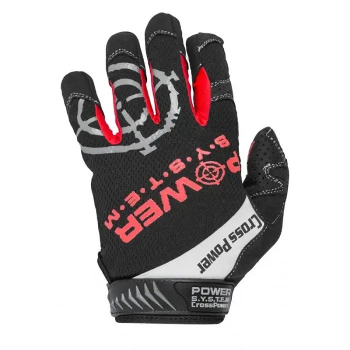 Перчатки для фитнеса Power System Cross Power PS-2860 Black/Red M (PS-2860_M_Black-red) изображение 2
