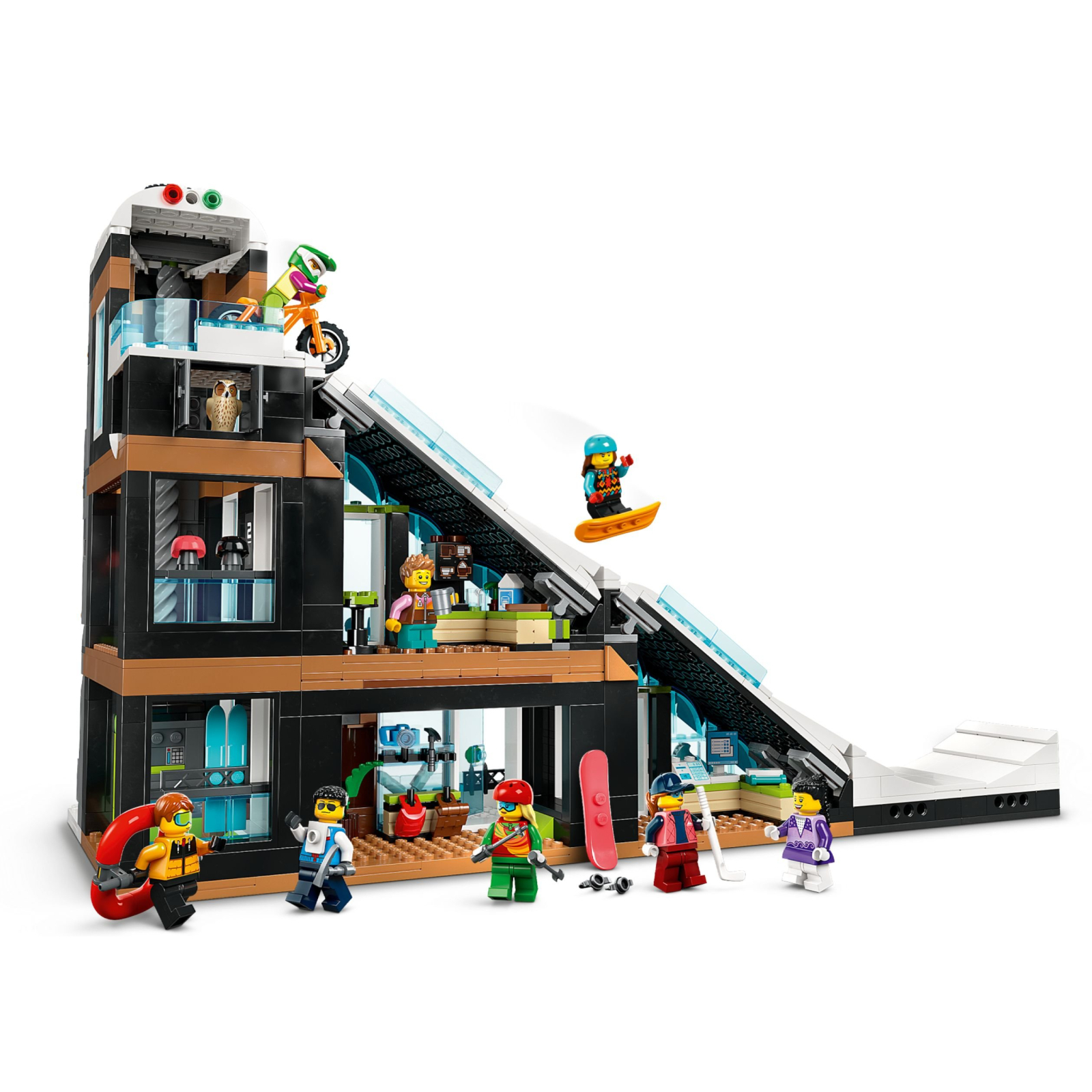 Конструктор LEGO City Гірськолижний і скелелазний центр 1045 деталей (60366) зображення 3
