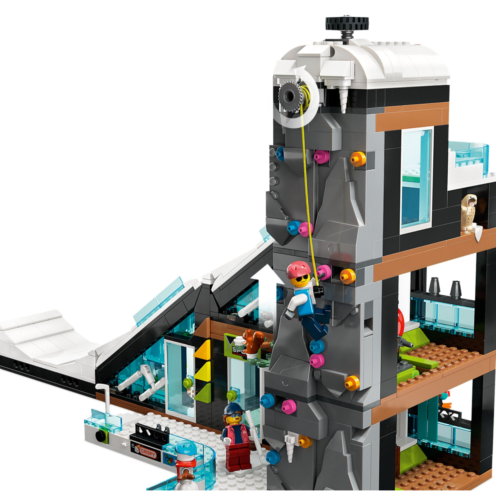 Конструктор LEGO City Горнолыжный и скалолазный центр 1045 деталей (60366) изображение 5
