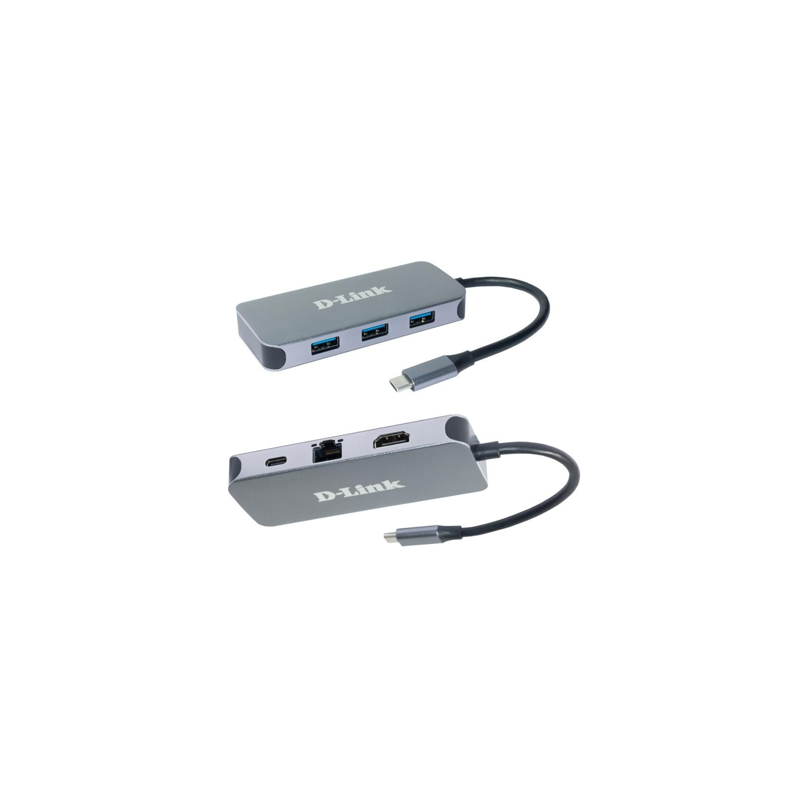 Концентратор D-Link 3xUSB3.0, 1xUSB-C/PD, 1xHDMI 1.4b, 1xGE, USB-C (DUB-2335)