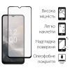Стекло защитное Dengos Full Glue Nokia C32 (black) (TGFG-306) изображение 2