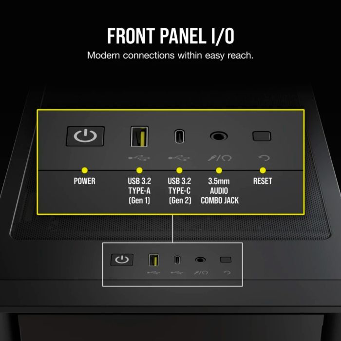 Корпус Corsair iCUE 4000D RGB Airflow Black (CC-9011240-WW) зображення 6