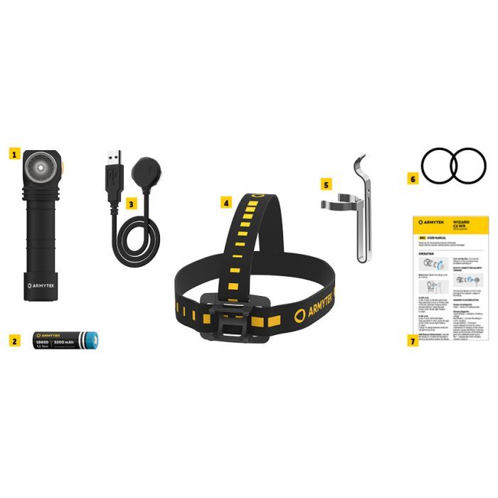 Фонарь Armytek Wizard C2 WR Marnet USB Red/White (F06901C) изображение 6