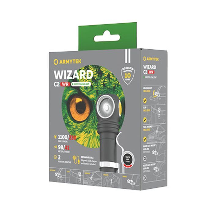 Фонарь Armytek Wizard C2 WR Marnet USB Red/White (F06901C) изображение 7