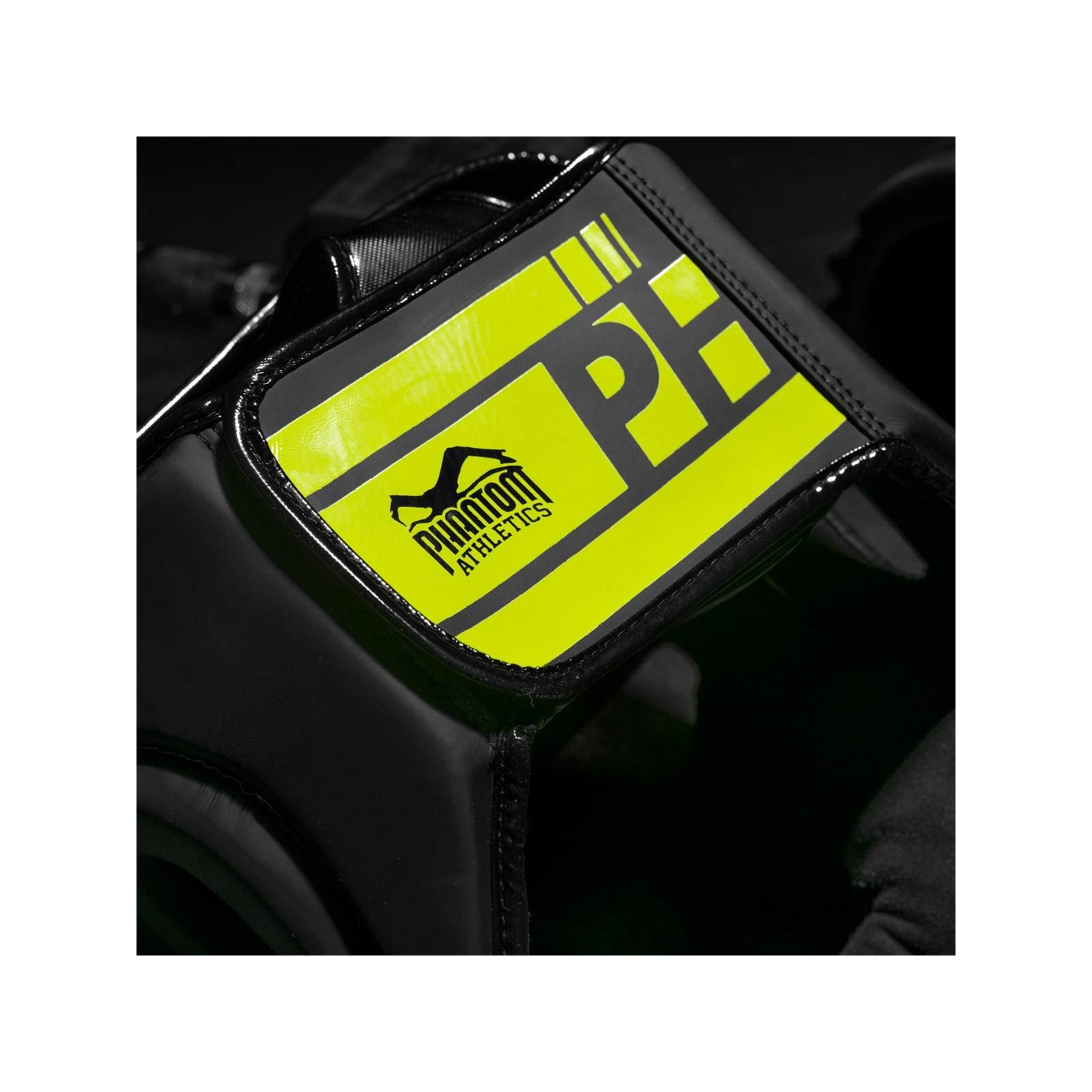 Боксерский шлем Phantom APEX Full Face Neon One Size Black/Yellow (PHHG2303) изображение 3