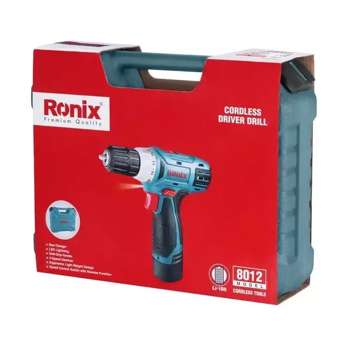 Шуруповерт Ronix акумуляторний 12В (8012) зображення 10