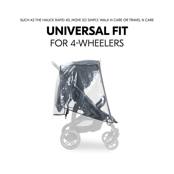 Дождевик на коляску Hauck Pushchair Raincover 4W (55077-9) изображение 5
