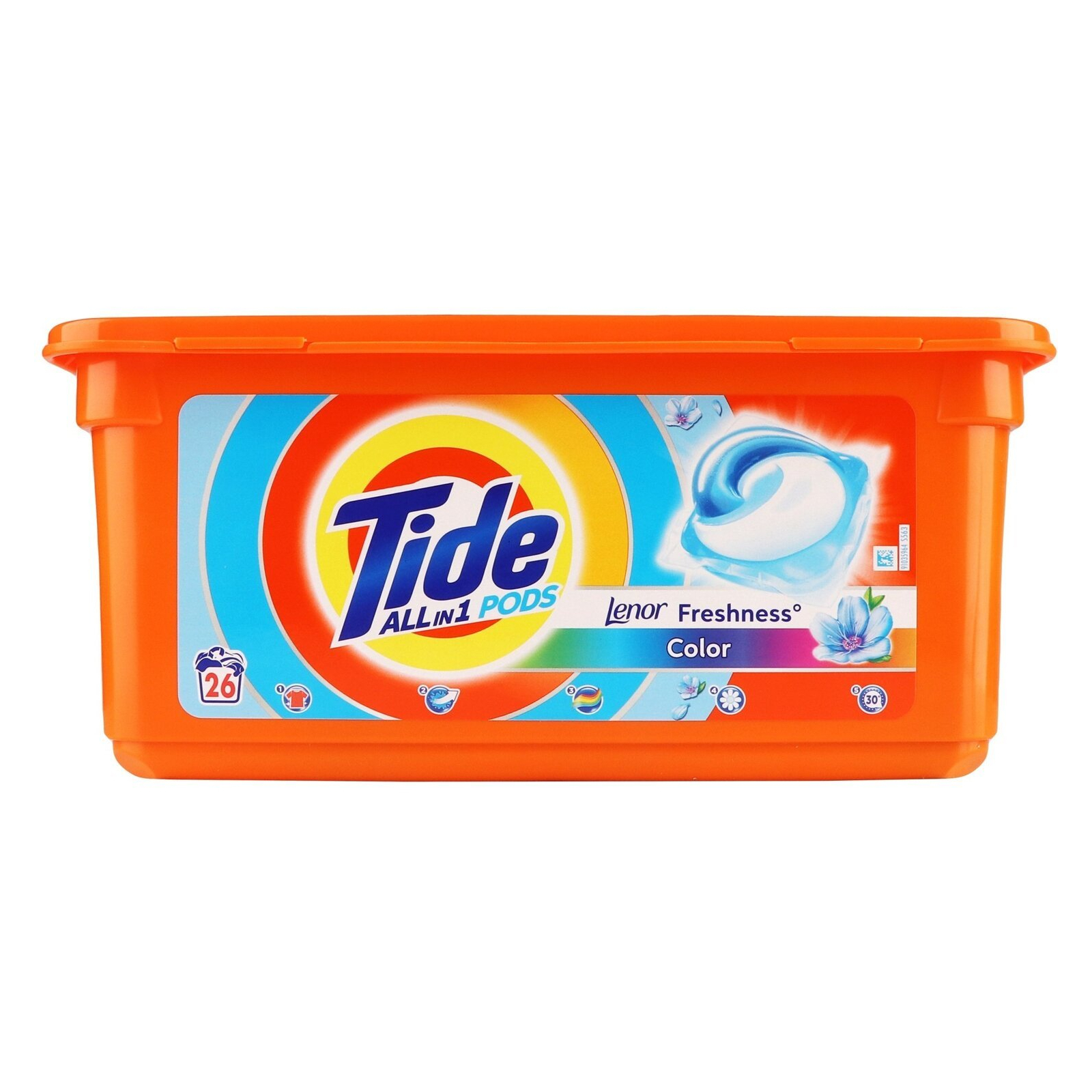 Капсули для прання Tide Все-в-1 Touch of Lenor Fresh Color 26 шт. (8001090802385)