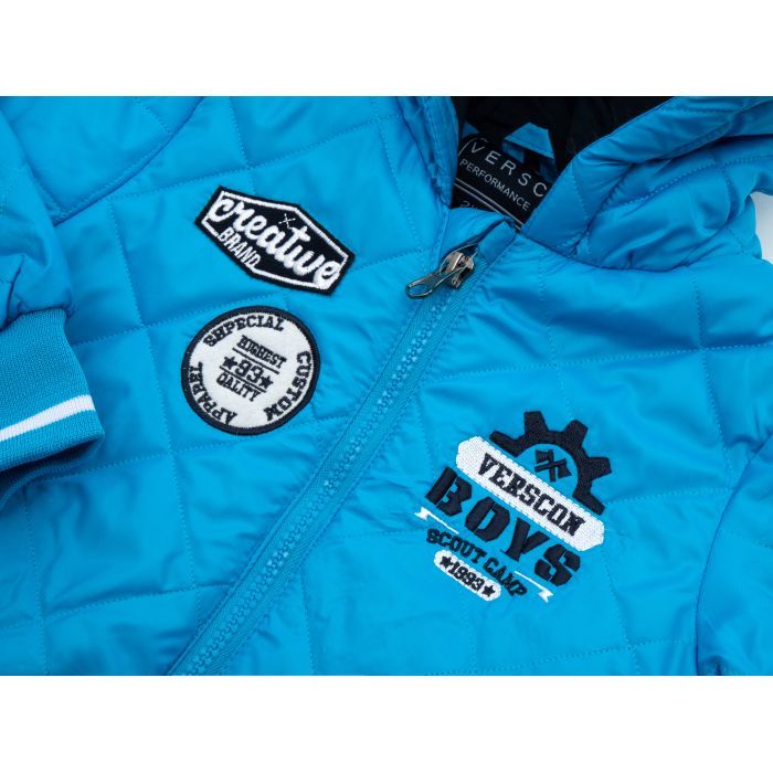 Куртка детская Verscon стеганая (3608-116B-lightblue) изображение 3