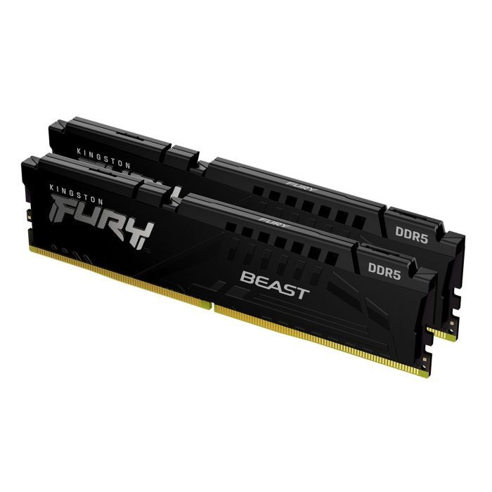 Модуль памяти для компьютера DDR5 16GB (2x8GB) 5200 MHz Beast Black Kingston Fury (ex.HyperX) (KF552C36BBEK2-16) изображение 3