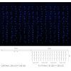 Гирлянда Delux Curtain С 256LED 3х2 м синий/прозрачный IP20 (90017996) изображение 2