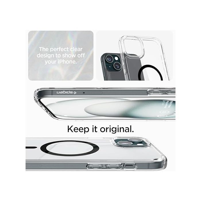 Чехол для мобильного телефона Spigen Apple iPhone 15 Ultra Hybrid MagFit Black (ACS06803) изображение 5
