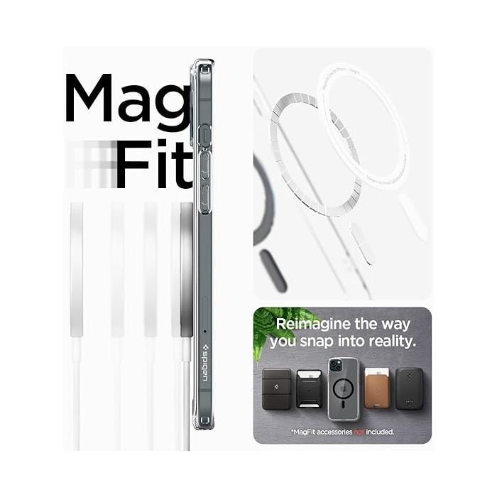 Чехол для мобильного телефона Spigen Apple iPhone 15 Ultra Hybrid MagFit Black (ACS06803) изображение 8