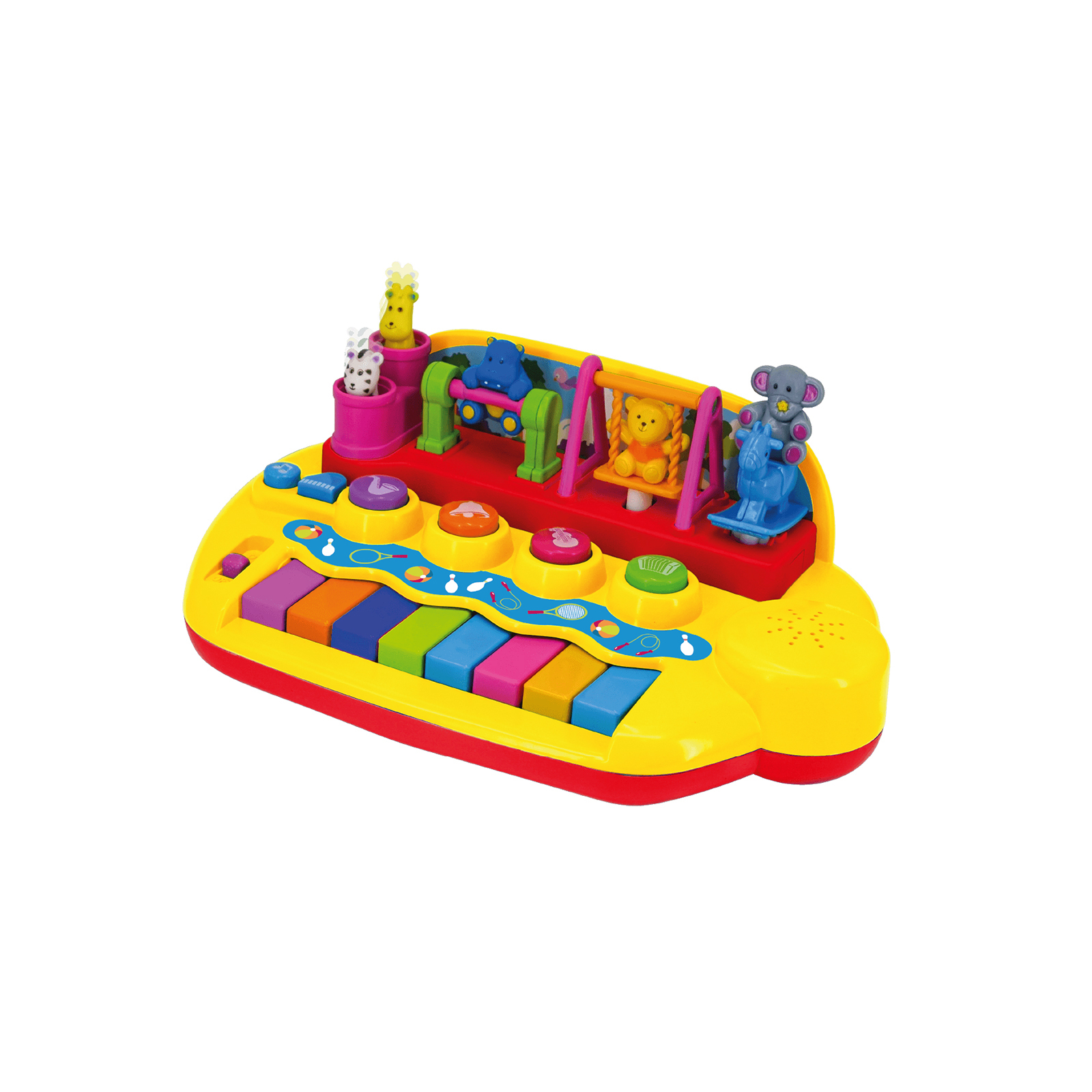 Развивающая игрушка Kiddi Smart Пианино – Зверята на качелях (украинский) (063412) изображение 2