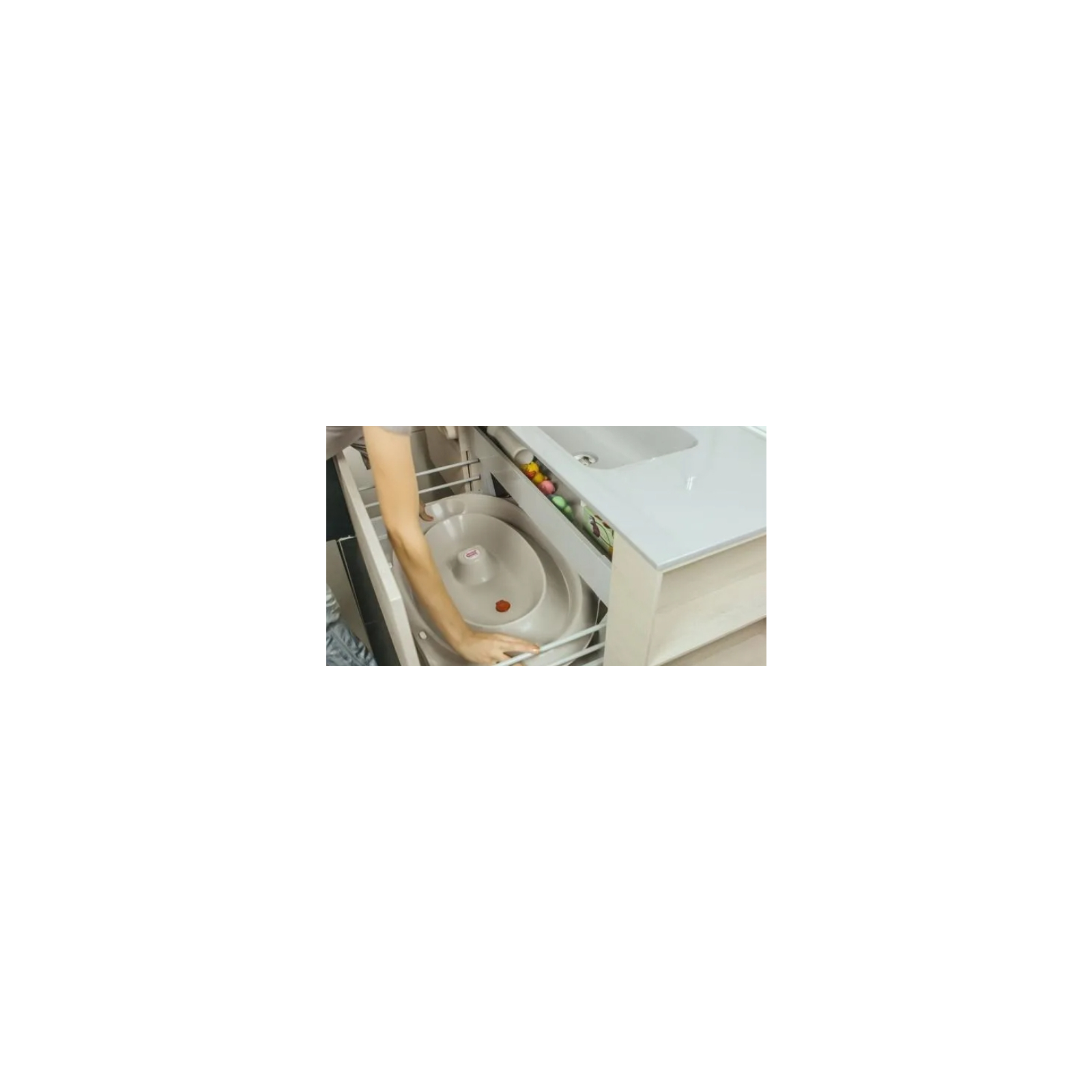 Ванночка Ok Baby анатомическая Onda Slim, серый (38952300) изображение 8