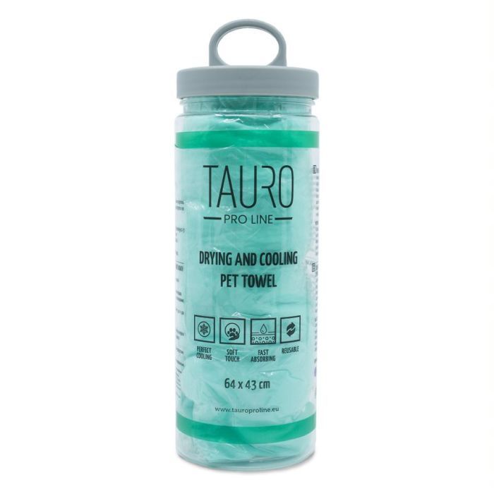 Полотенце для животных Tauro Pro Line для сушки и охлаждения 64х43 см зеленый (JOY63238)