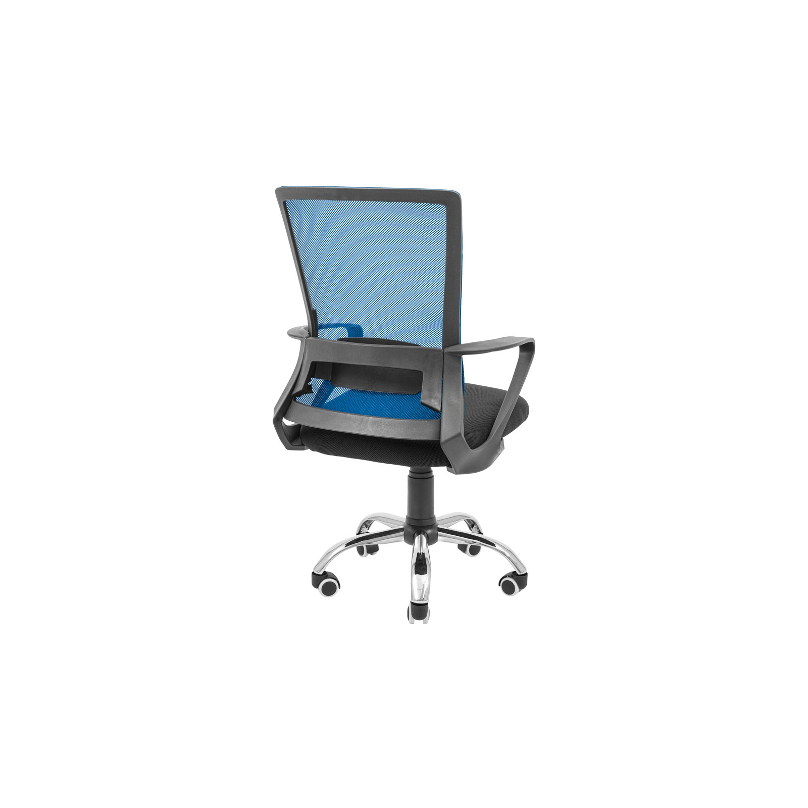 Офісне крісло Richman Робін Хром Піастра Сітка чорна + синя (ADD0003027) зображення 4