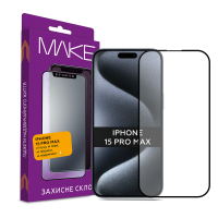 Фото - Защитное стекло / пленка MAKE Скло захисне  Apple iPhone 15 Pro Max  MGF-AI15PM (MGF-AI15PM)