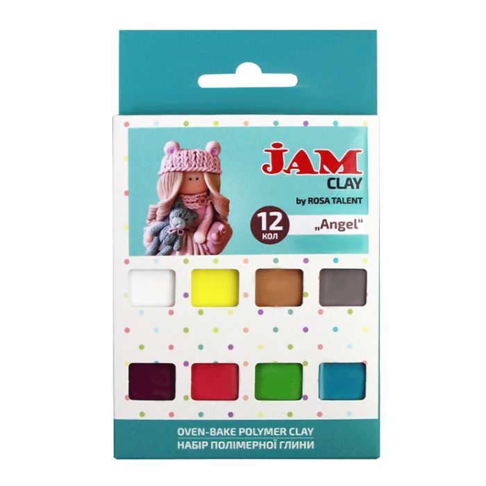 Пластика Jam Clay Rosa Talent Angels 12 шт х 20 г (4823098521037)
