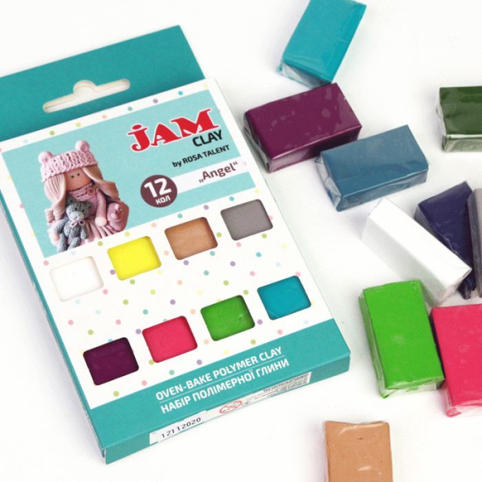 Пластика Jam Clay Rosa Talent Angels 12 шт х 20 г (4823098521037) зображення 3