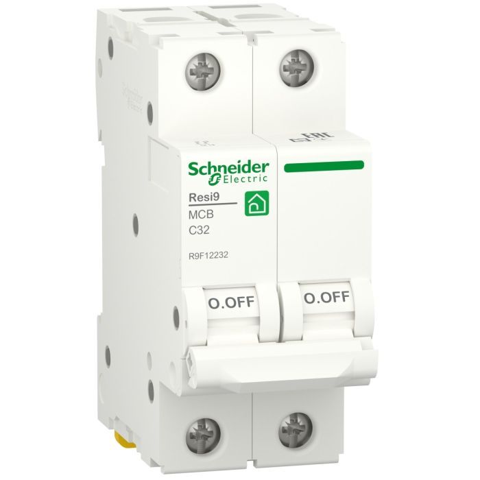 Автоматический выключатель Schneider Electric RESI9 6kA 2P 32A В (R9F02232)