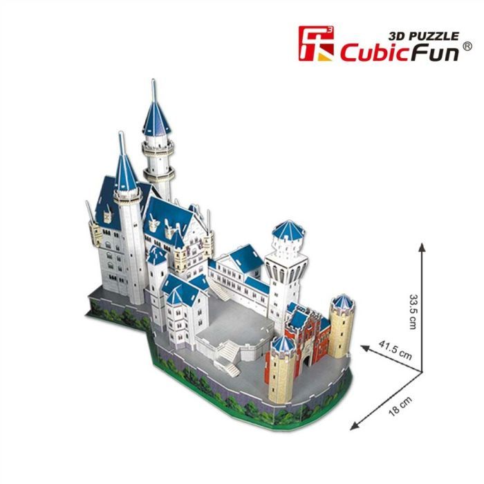 Пазл Cubic Fun Трехмерная головоломка-конструктор National Geographic Замок Нойшванштайн (DS0990h) изображение 3