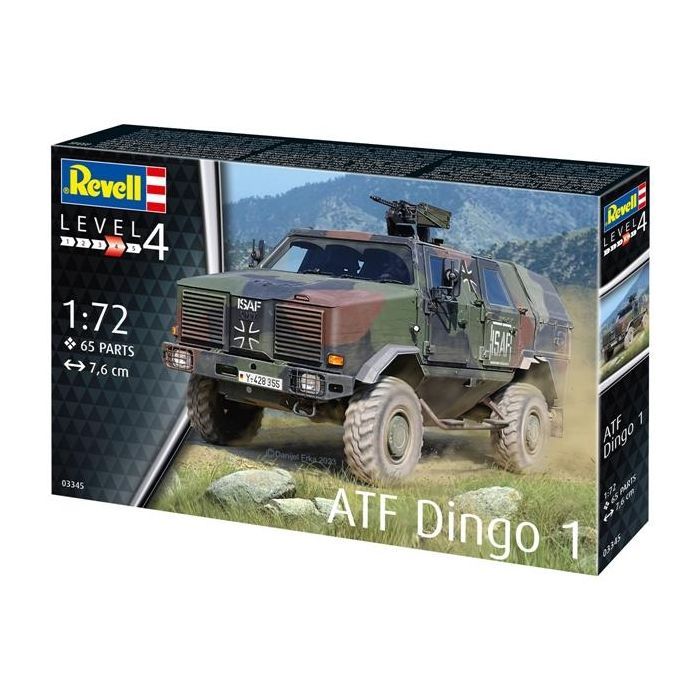 Збірна модель Revell Бронеавтомобіль ATF Dingo 1 рівень 4 масштаб 1:72 (RVL-03345)