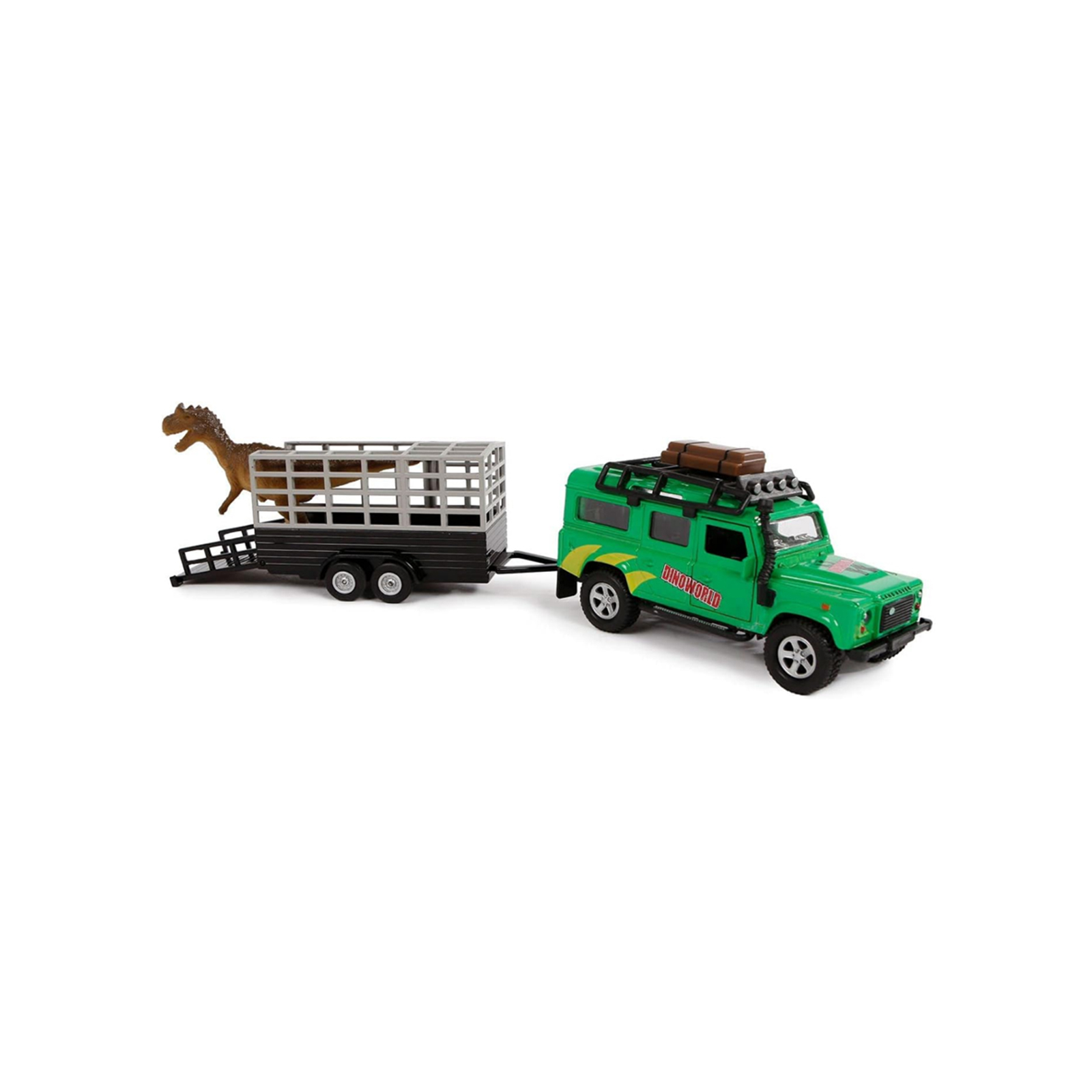 Машина Techno Drive Land Rover с прицепом и динозавром (520178.270)
