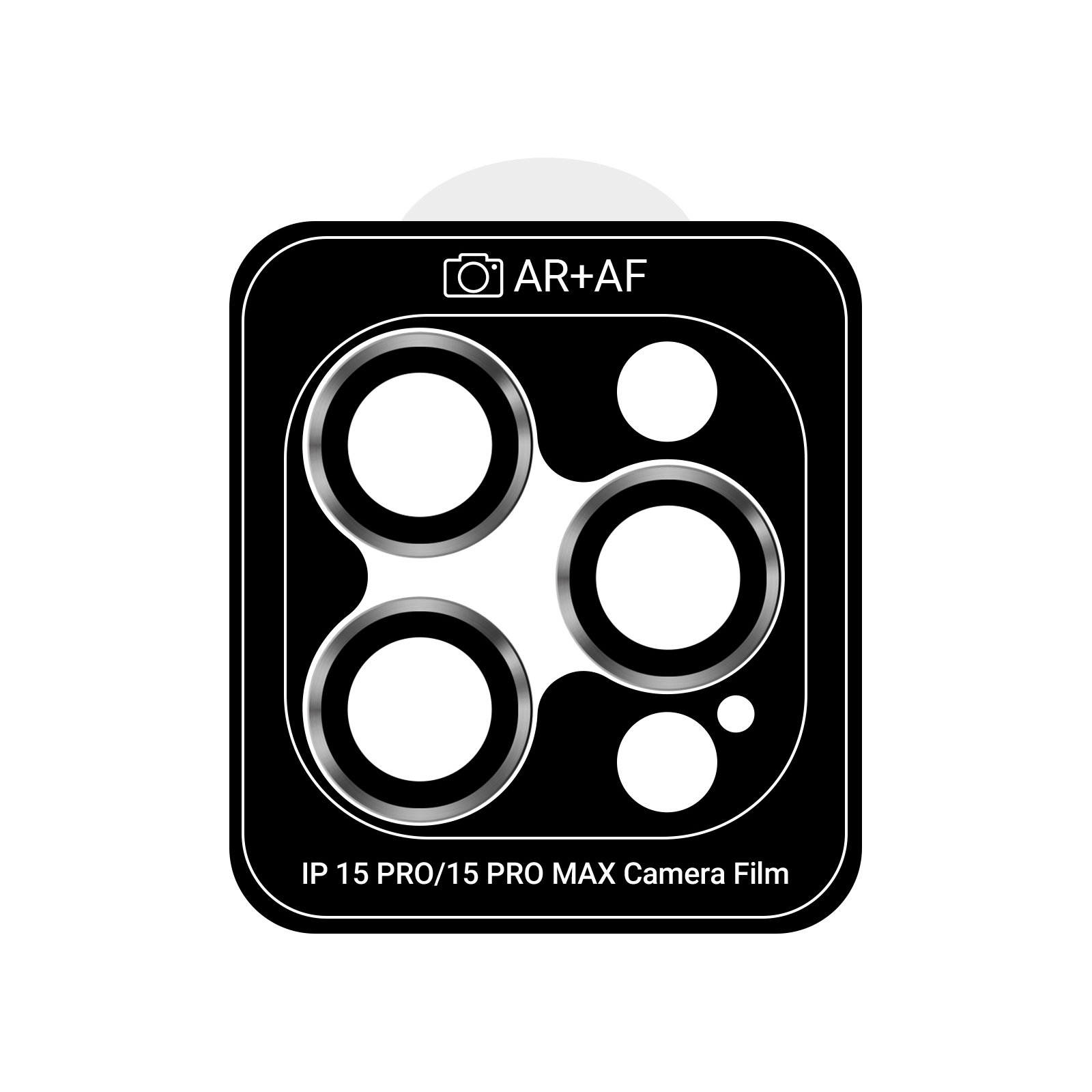 Стекло защитное Armorstandart Camera Pro Apple iPhone 15 Pro / 15 Pro Max White Titanium (ARM73318)