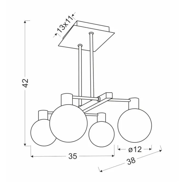 Люстра Candellux Maldus (34-01467) изображение 2