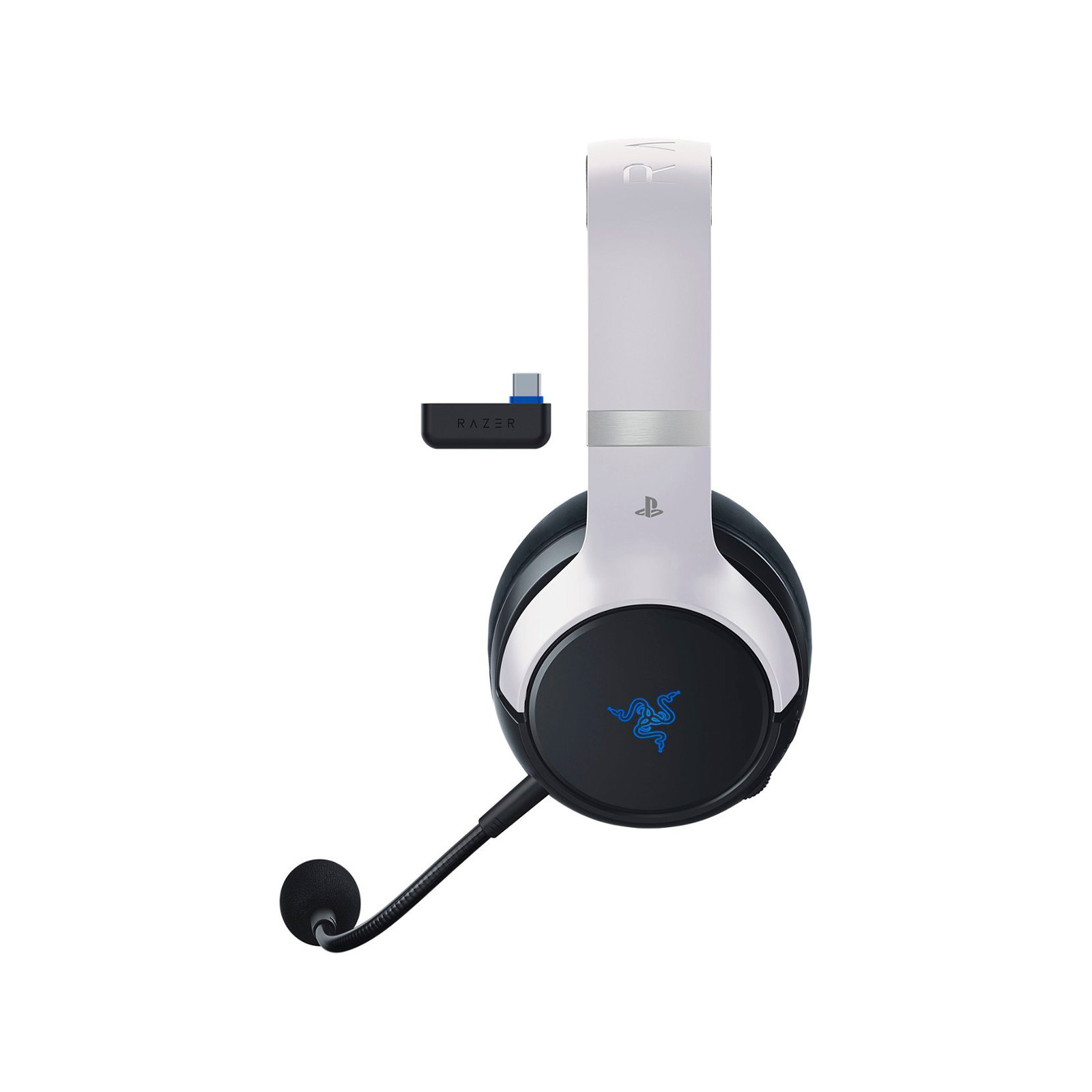 Навушники Razer Kaira Pro Hyperspeed for PS5 Bluetooth White-Black (RZ04-04030200-R3G1) зображення 3
