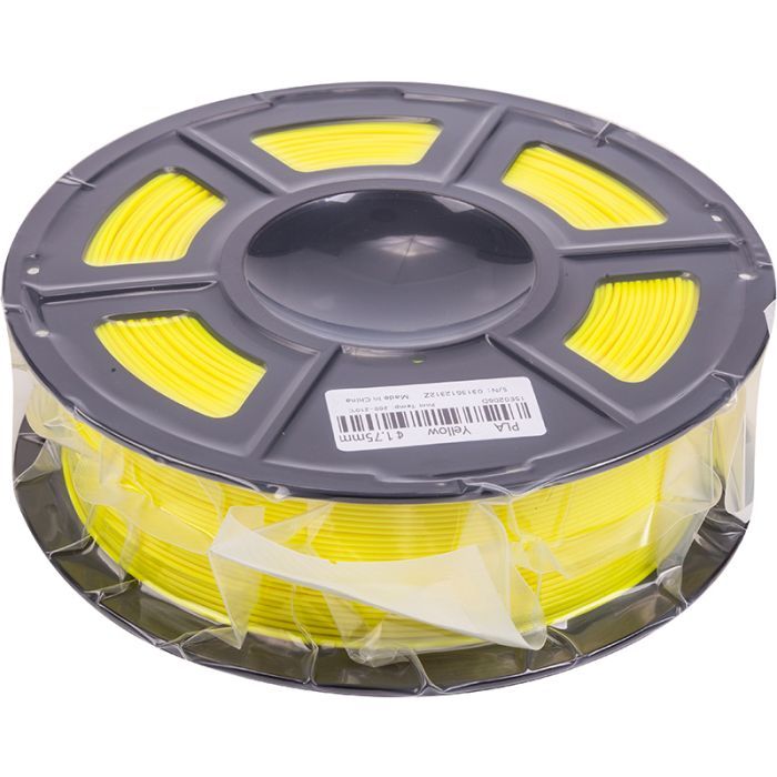 Пластик для 3D-принтера PowerPlant PLA, 1.75 мм, 1kg, yellow (PT812974)