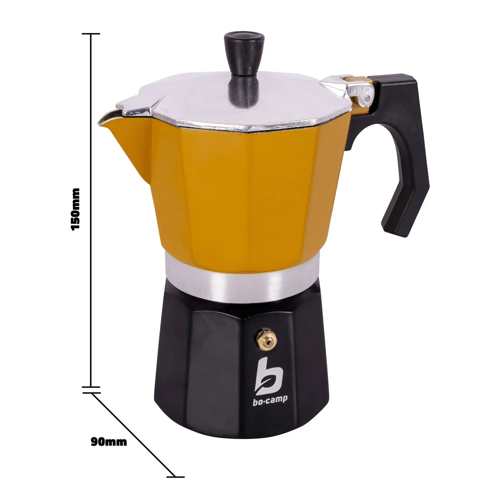Гейзерная кофеварка Bo-Camp Hudson 6-cups Yellow/Black (2200522) изображение 5