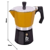 Гейзерная кофеварка Bo-Camp Hudson 3-cups Yellow/Black (2200518) изображение 5