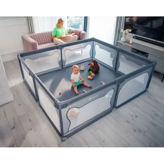 Детский манеж Lionelo Willow XL Grey Concrete (LO-WILLOW XL GREY CONCRETE) изображение 5