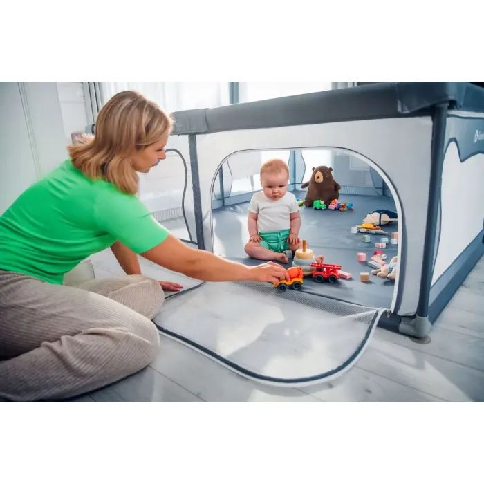 Детский манеж Lionelo Willow XL Grey Concrete (LO-WILLOW XL GREY CONCRETE) изображение 9