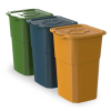 Контейнер для мусора DEA home Eco Набор для сортировки отходов 3 x 50 л (20033) изображение 2