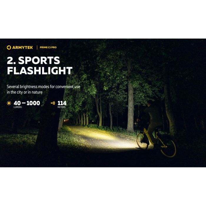 Ліхтар Armytek Prime C1 Pro Marnet USB White (F07901C) зображення 9