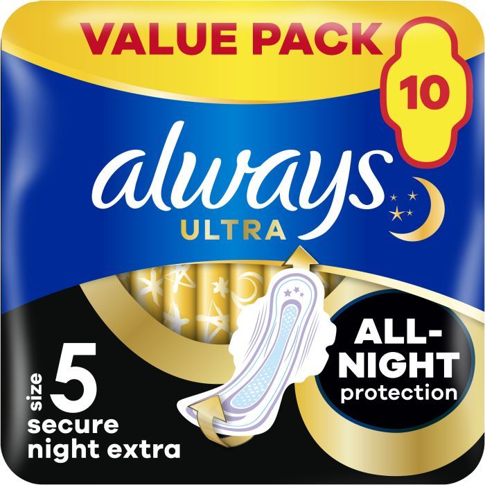 Гигиенические прокладки Always Ultra Secure Night Extra Размер 5 20 шт. (8006540903766)