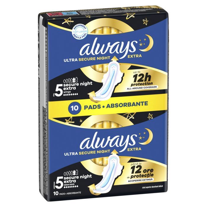 Гігієнічні прокладки Always Ultra Secure Night Extra Розмір 5 10 шт. (8006540093849) зображення 2