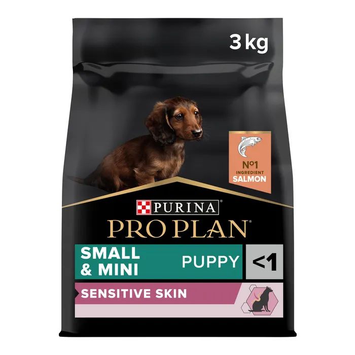 Сухой корм для собак Purina Pro Plan Small&Mini Puppy Sensitive Skin с лососем 3 кг (7613035123809)