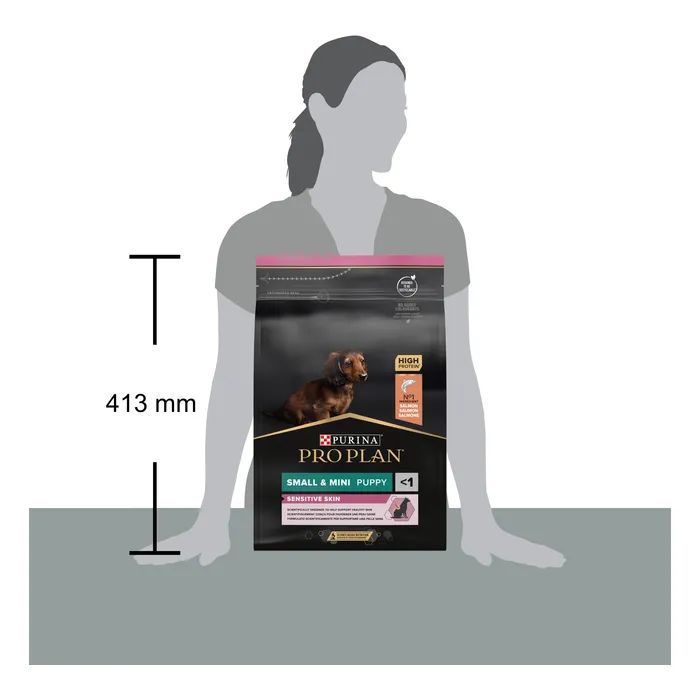 Сухой корм для собак Purina Pro Plan Small&Mini Puppy Sensitive Skin с лососем 3 кг (7613035123809) изображение 5