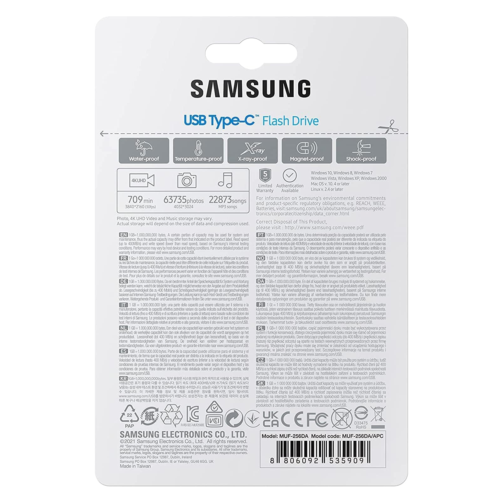 USB флеш накопичувач Samsung 256GB USB 3.2 Type-C (MUF-256DA/APC) зображення 10