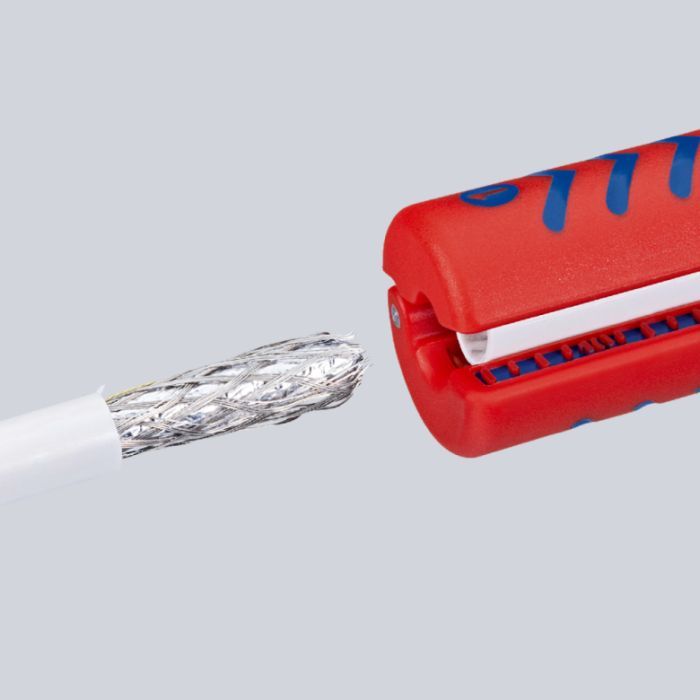 Съемник изоляции KNIPEX для коаксиальных кабелей (16 60 100 SB) изображение 3