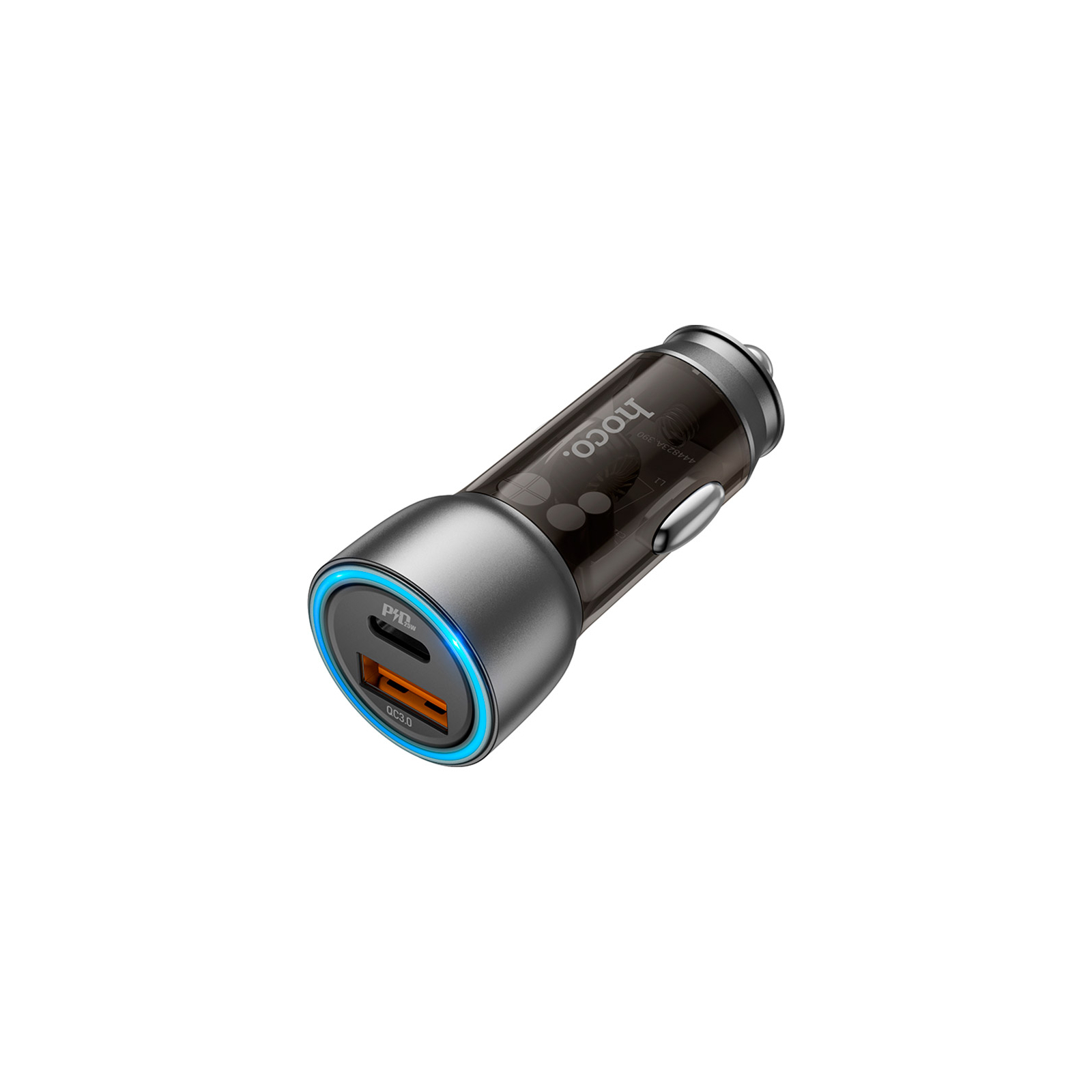Зарядное устройство HOCO N28 USB-A/Type-C Brown (6931474782762) изображение 2