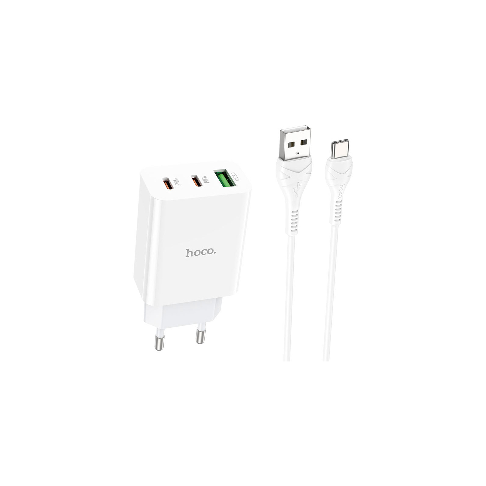 Зарядний пристрій HOCO C99A charger set (Type-C) White (6931474767585)