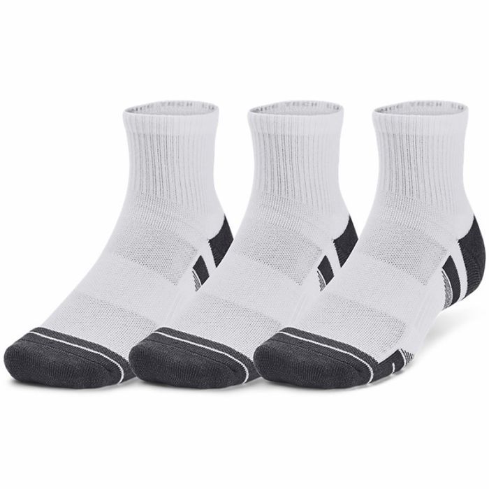 Носки Under Armour 1379510-100 Performance Tech 3 пари Qtr білий MD (196884002121) изображение 5