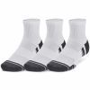 Носки Under Armour 1379510-100 Performance Tech 3 пари Qtr білий XL (196884002138) изображение 5