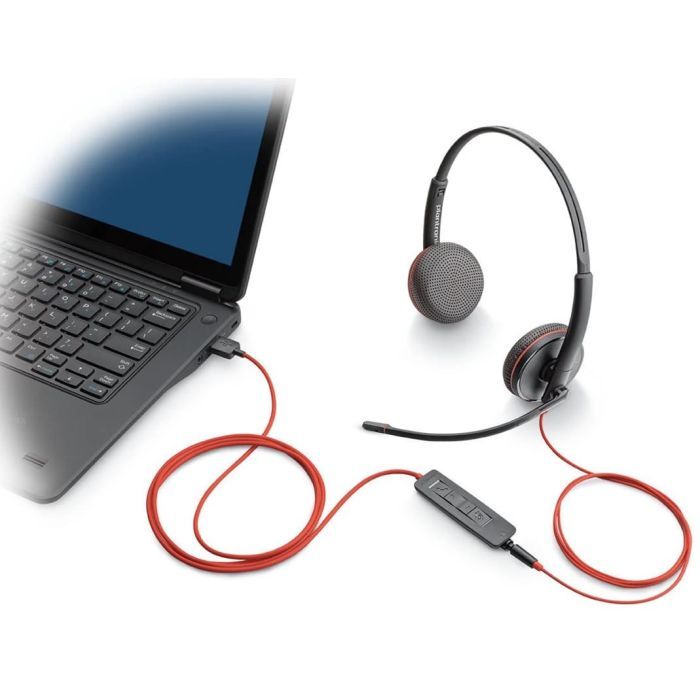 Наушники Poly Blackwire 3225 USB-A/C/+ 3.5mm (8X229AA) изображение 2