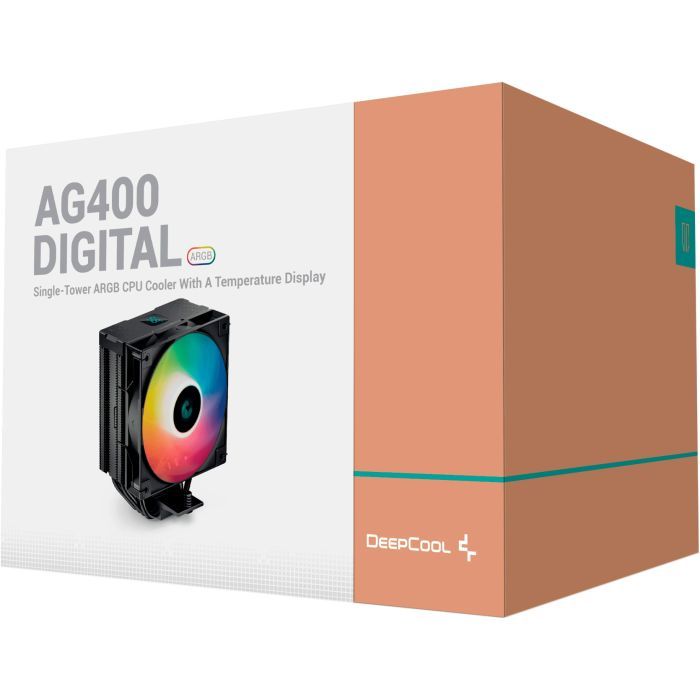 Кулер для процессора Deepcool AG400 DIGITAL BK ARGB изображение 10